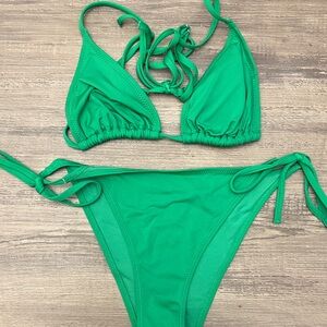 H&M Vibrant Green Bikini Set